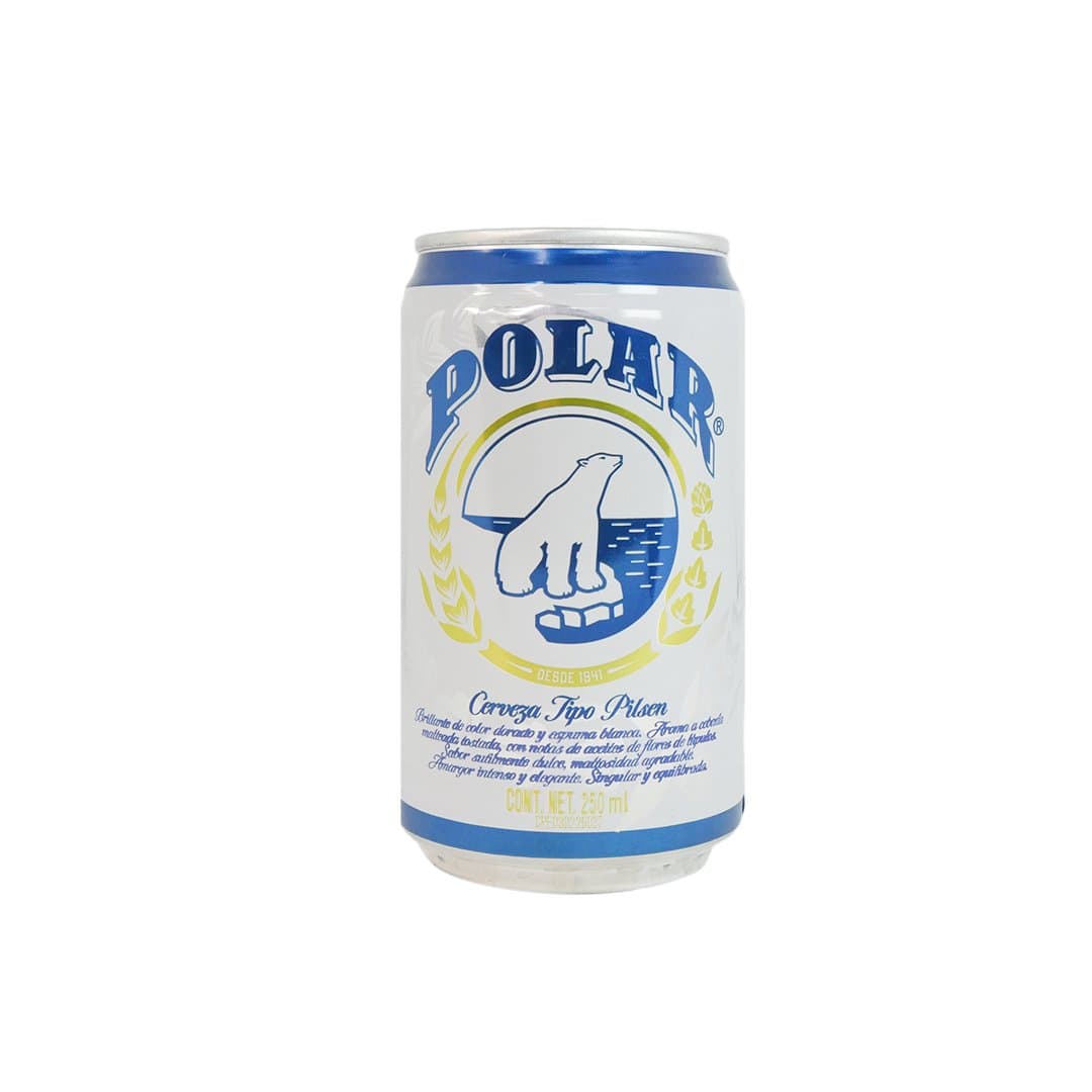CERVEZA PILSEN LATA POLAR 250ML foto