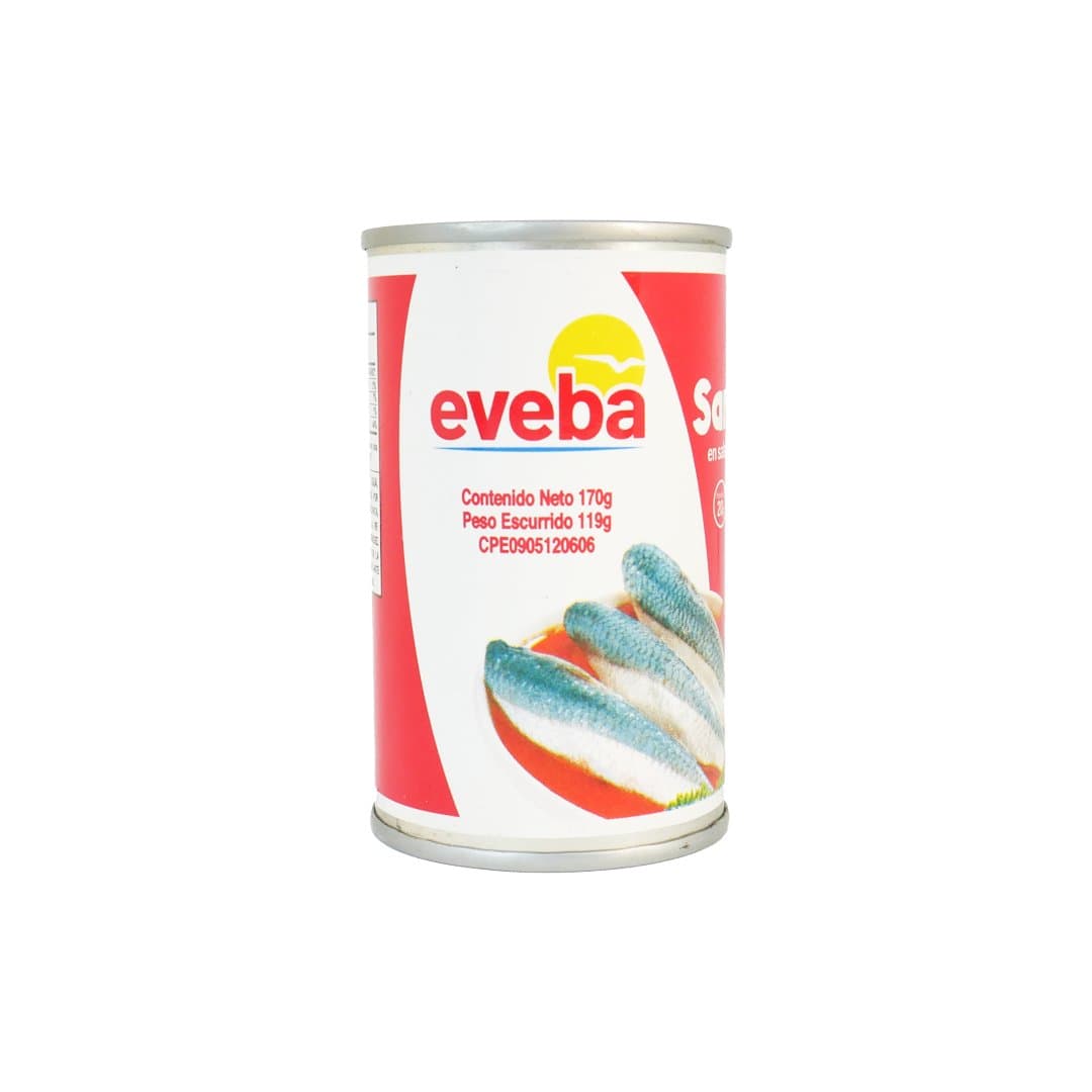 SARDINA EN SALSA DE TOMATE EVEBA 170 GR foto