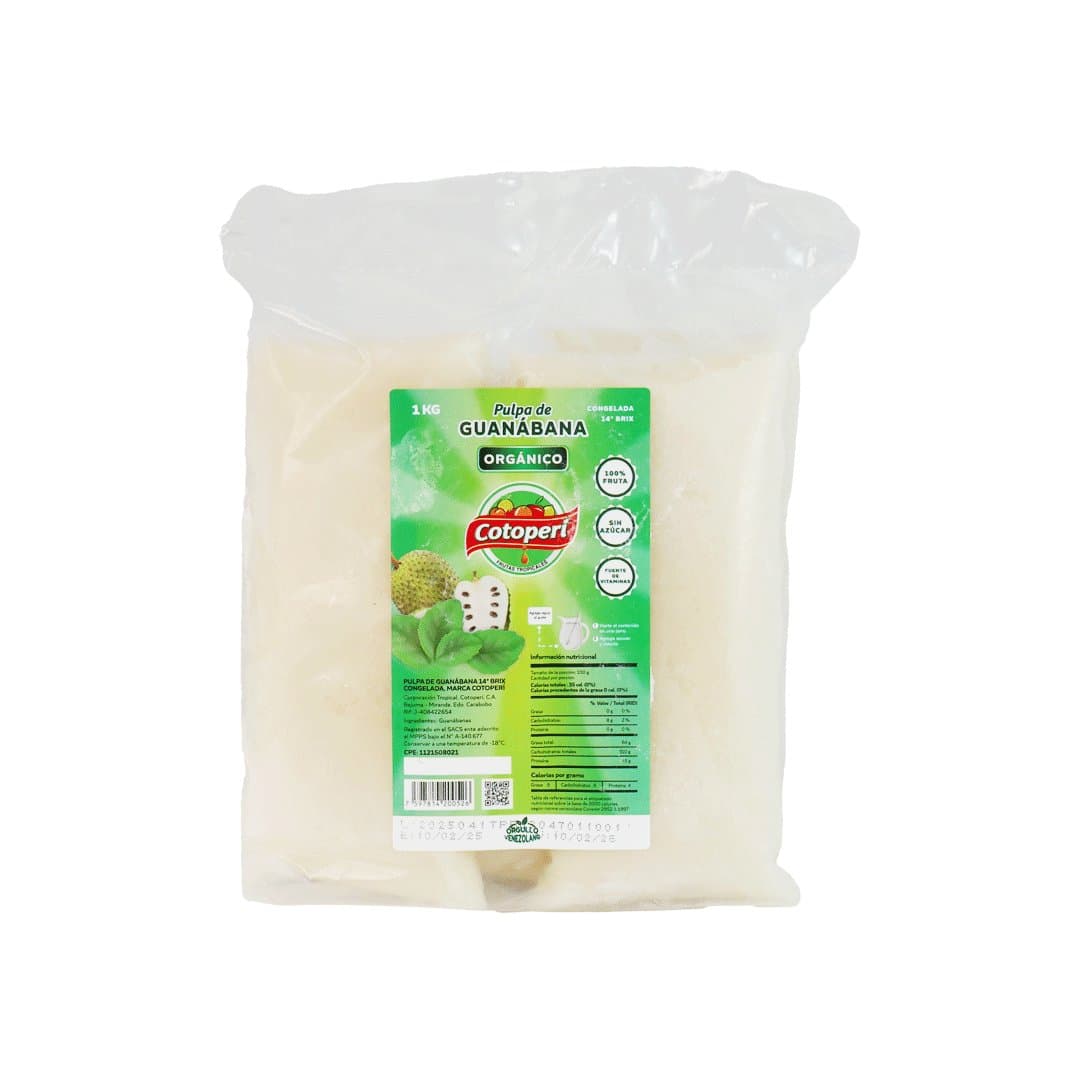 PULPA DE GUANABANA COTOPERI 1 KG foto